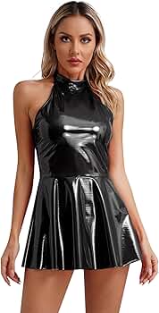 スカート IMVAL / Frill Leather Dress [BLK] IMVAL / Frill Leather Dress [BLK] - QOOZA